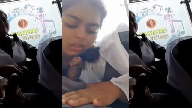 Schoolbus Blowjob Teens – Girl Deepthroat In School Bus